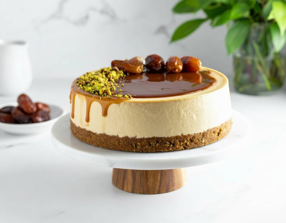 Cheesecake mit Tahini - Käsekuchen mit Sesampaste - unglaubliches Dessert Rezept bei Dilos Kitchen