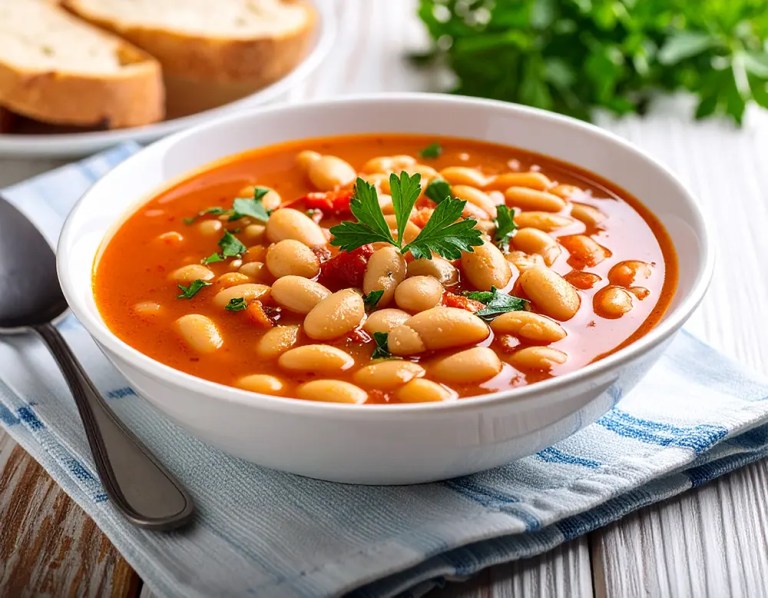 Türkische Bohnensuppe (Kuru Fasulye)