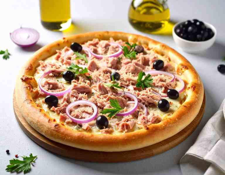 Thunfisch Pizza Rezept bei Dilos Kitchen