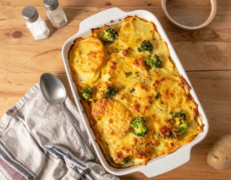 Kartoffelgratin mit Brokkoli Rezept bei Dilos Kitchen
