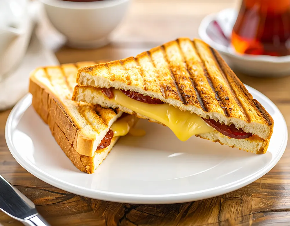 Türkisches Sucuk-Toast mit Käse Rezept – einfach & lecker