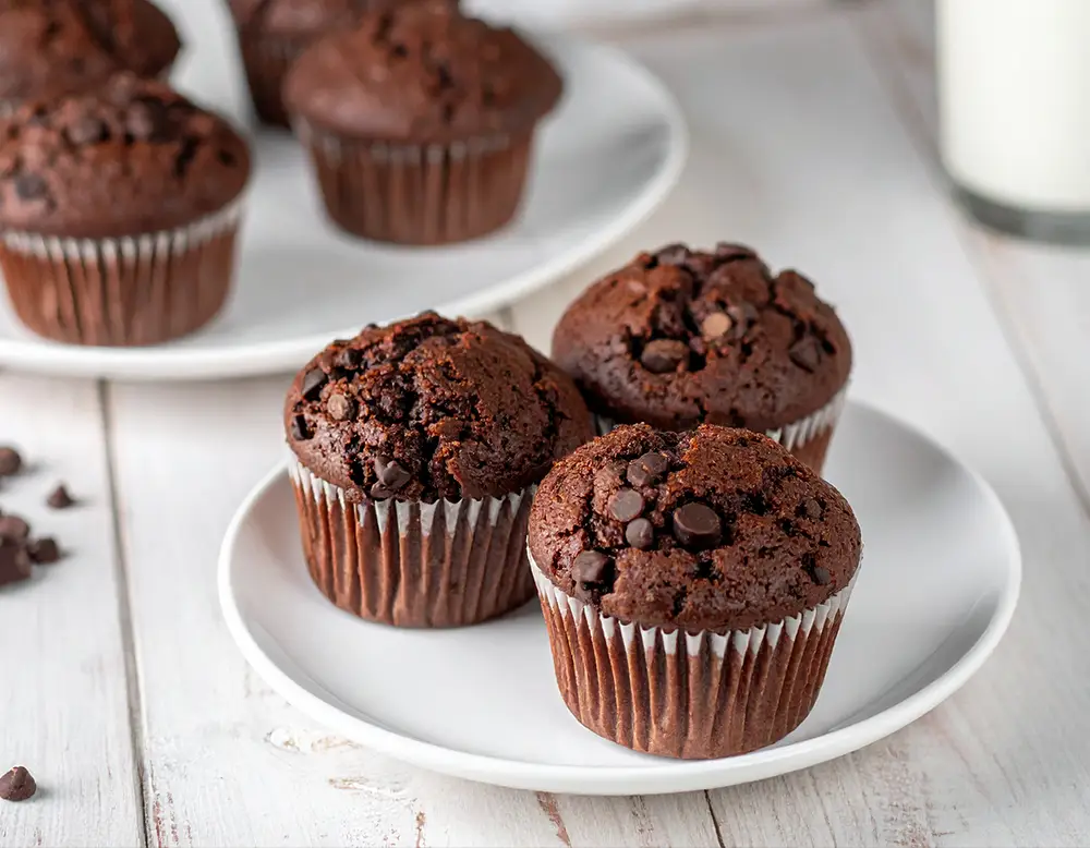 Schokomuffins Rezept | Schokoladen-Muffins bei Dilos Kitchen