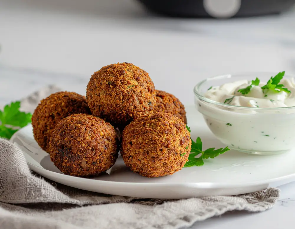 Falafel Rezept aus dem Airfryer | Heissluftfritteuse bei Dilos Kitchen