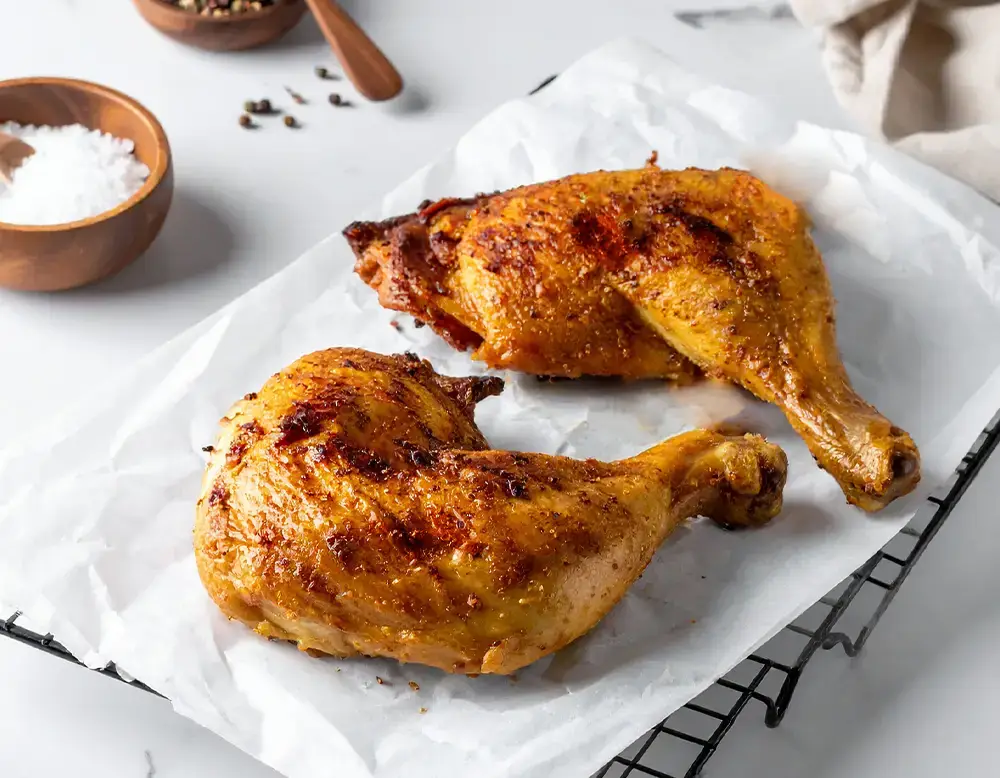 Hähnchenschenkel im Backofen – einfach & knusprig