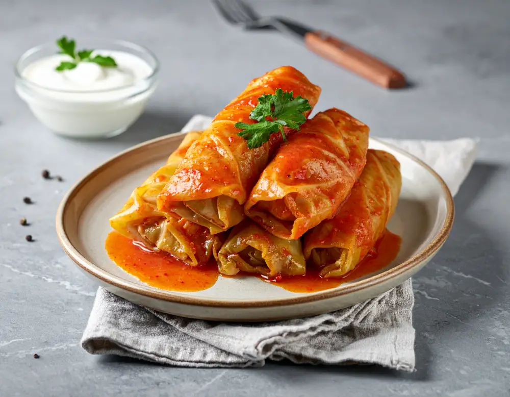 Spitzkohl-Sarma gefüllt mit Reis – vegan & lecker