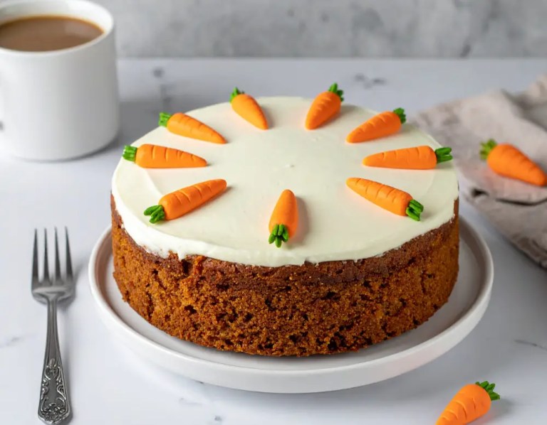 Saftiger und einfacher Karottenkuchen (Rüblikuchen) Rezept bei Dilos Kitchen