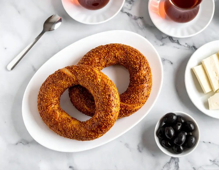 Simit Rezept - Türkische Sesamringe entdecken auf Dilos Kitchen