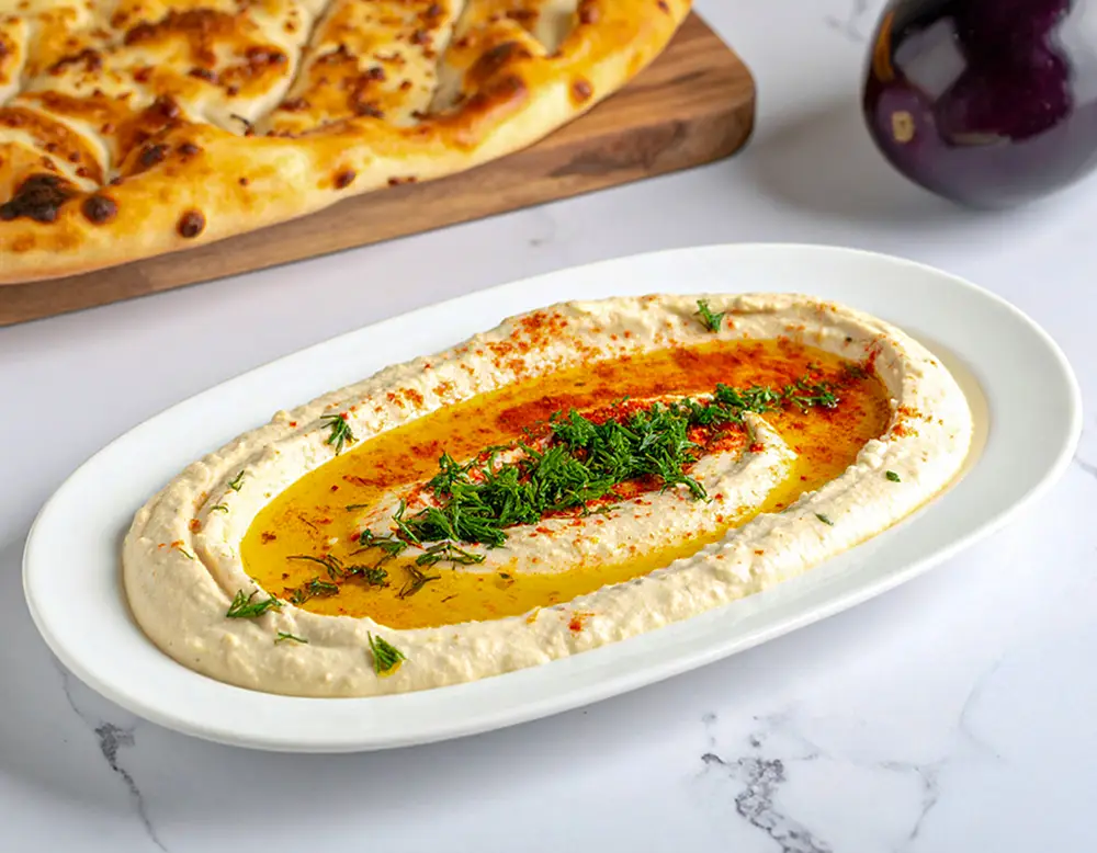 Yoğurtlu Patlıcan Ezmesi (Auberginen-Joghurt-Dip) Rezept bei Dilos Kitchen