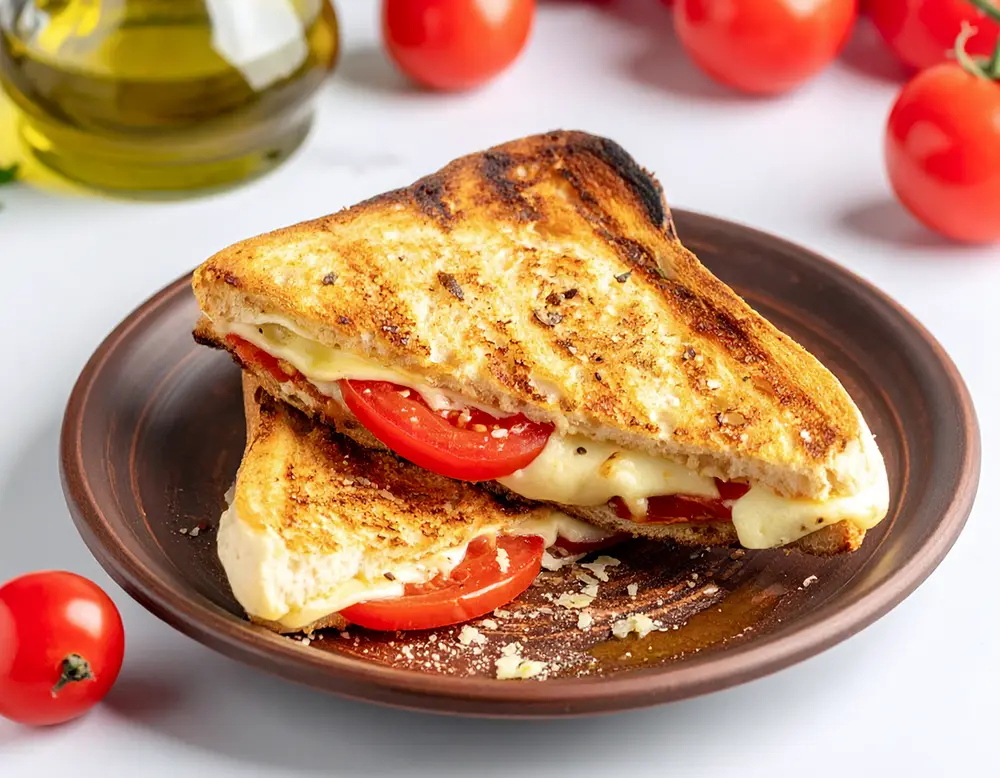 Tomaten-Mozzarella-Toast – einfach & lecker