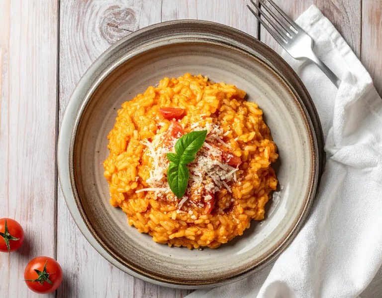 Klassischer und italienischer Tomatenrisotto Risotto Rezept bei Dilos Kitchen