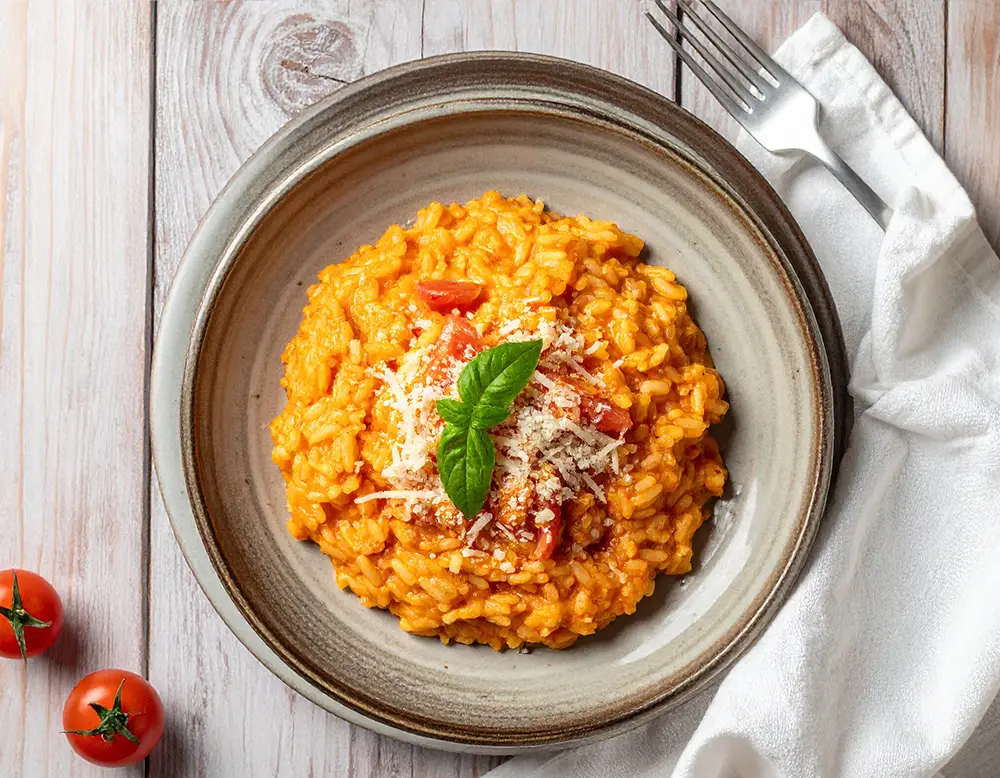 Klassischer Tomatenrisotto Rezept – vegetarisch & lecker