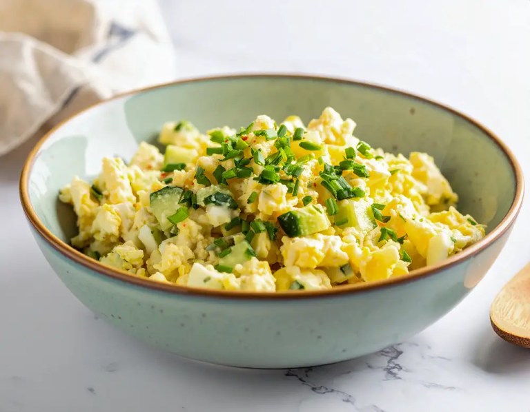 High Protein Eiersalat mit Hüttenkäse Rezept und Low-Carb bei Dilos Kitchen