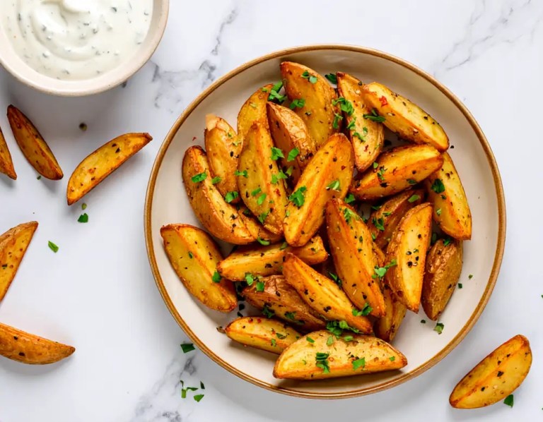 Knusprige Offenkartoffeln - Wedges aus dem Backofen Rezept