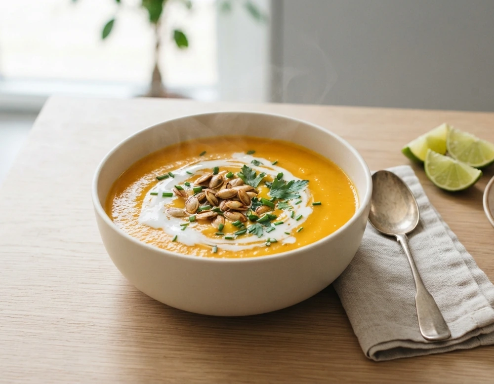 Kürbissuppe mit Kokosmilch