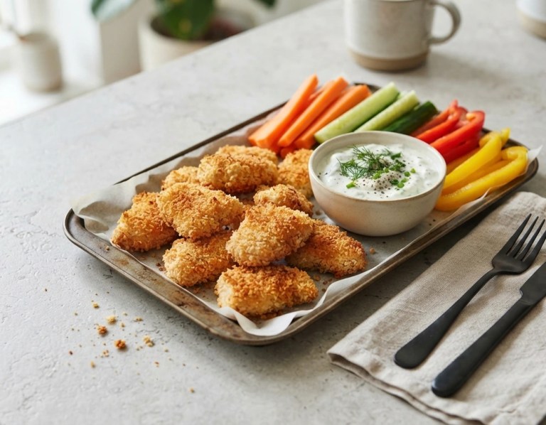 Chicken Nuggets aus dem Ofen für Kinder