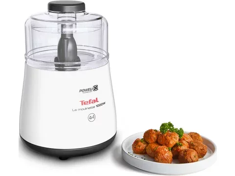 Tefal Zerkleinerer DPA130 La Moulinette, 1000 W, 300g Kapazität, 360°-Deckel, transparenter Behälter
